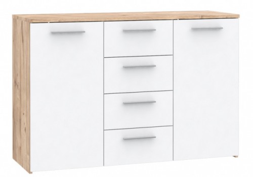 Комод CSCK231-L26 CORSICA Forte дошка дубова / білий глянець