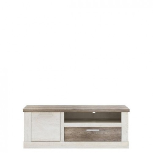 Тумба ТВ DURT221L-T75 DURO FORTE пиния белая / дуб античный