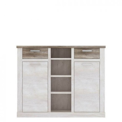 Комод DURK331-T75 DURO FORTE пиния белая / дуб античный