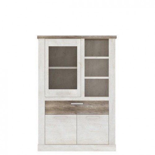 Витрина DURV521L-T75 DURO FORTE пиния белая / дуб античный