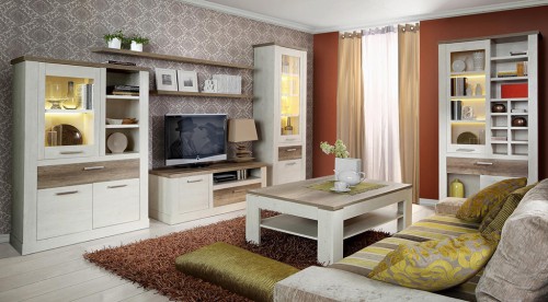 Гостиная  DURO FORTE пинии белой и дуба античного