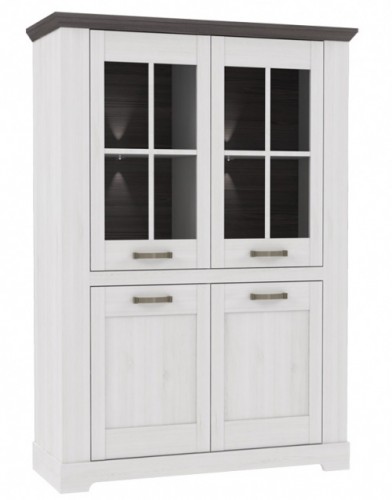 Витрина GRLV621-L42 GARLAND Forte сосна серая / дуб снежный