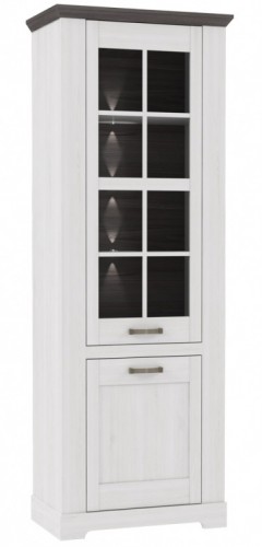 Витрина GRLV711-L42 GARLAND Forte сосна серая / дуб снежный