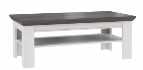 Стіл журнальний з полицею KSMT30-L42 GARLAND Forte сосна сіра / дуб сніжний