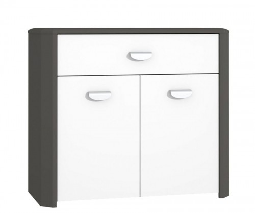 Тумба HEYK221-C230 HEY FORTE вольфрам серый / серый матовый/белый