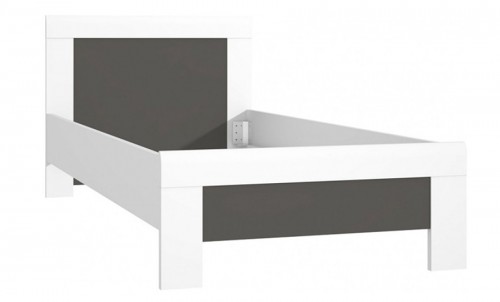 Кровать HEYL091-C230 HEY FORTE вольфрам серый / серый матовый/белый