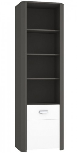 Стеллаж HEYR711-C230 HEY FORTE вольфрам серый / серый матовый/белый