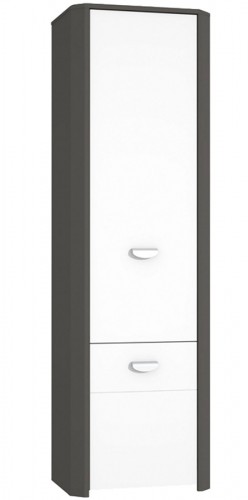 Пенал HEYS711-C230 HEY FORTE вольфрам серый / серый матовый/белый