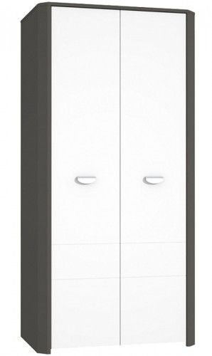 Шкаф HEYS821-C230 HEY FORTE вольфрам серый / серый матовый/белый