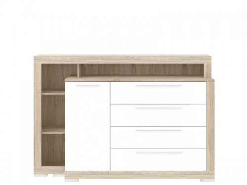 Комод CRMK35L-Q34 JULIETTA Forte дуб сонома / белый глянец