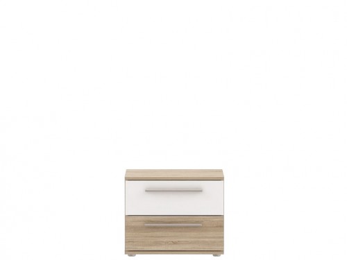 Тумба приліжкова JLTK021-Q34 JULIETTA Forte дуб Сонома / білий глянець
