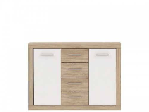Комод JLTK162-Q34 JULIETTA Forte дуб сонома / белый глянец