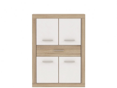 Тумба JLTS451-Q34 JULIETTA Forte дуб сонома / белый глянец