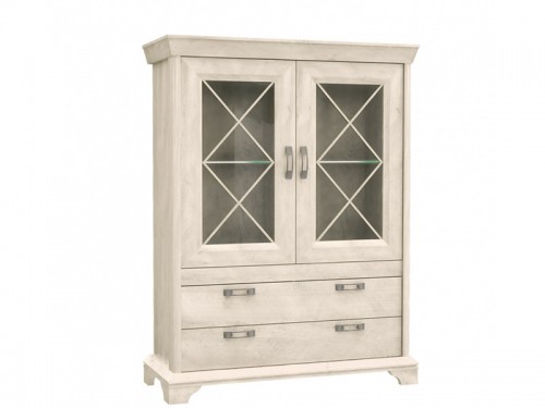 Витрина KSMV64-D43 KASHMIR Fortе пиния белая