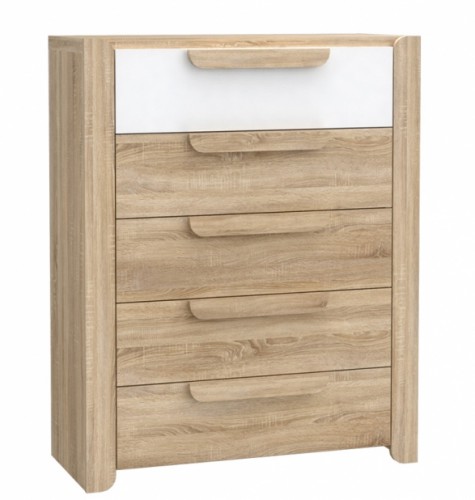 Комод LCXK35-C34 LACE Forte дуб sonoma / белый