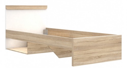 Кровать LCXL091-C34 LACE от польской фабрики Forte Forte дуб sonoma / белый