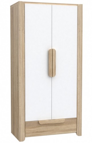 Шкаф LCXS82-C34 LACE двухдверный Forte дуб sonoma / белый
