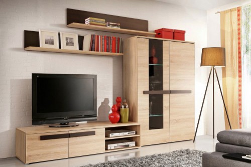 Гостиная LATIS Forte дуб сонома / венге/дуб мелинга