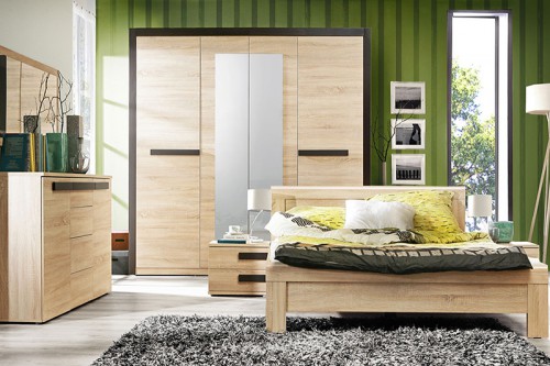 Спальня LATIS Forte дуб Сонома / венге / дуб мелінга