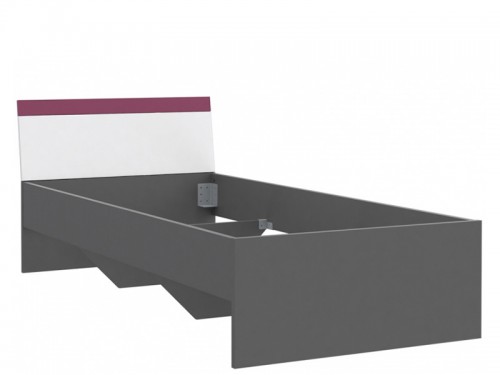 Кровать LBLL09-P83 LIBELLE FORTE серый матовый/белый/фиолетовый