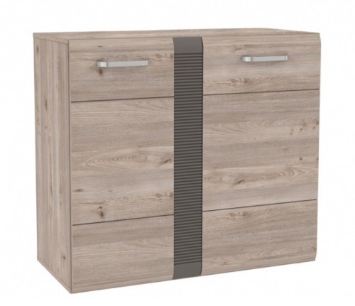 Комод LCRK221-N92 LOCARNO Forte дуб нельсон / серый матовый.