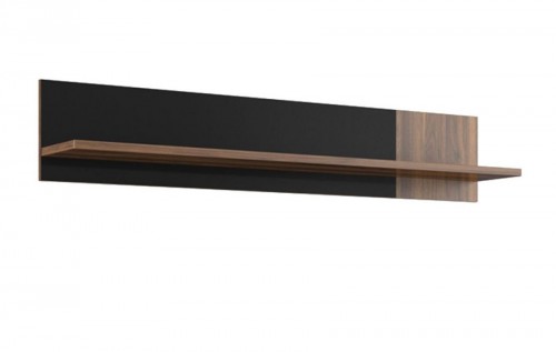 Полиця LBDB01-C208 LOMBARDO Forte горіх колумбия / чорний глянець