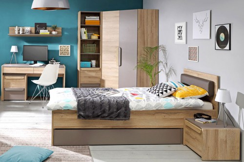 Дитяча MALAKKA Forte дуб б'янко / базальт