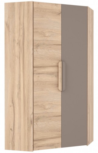 Шкаф угловой MLKS829-C417 MALAKKA Forte дуб бьянко / базальт