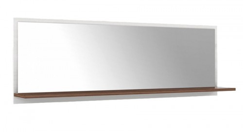 Полиця з дзеркалом MVNB02S-N47 MALVIN Forte дуб сніжний / дуб благородний