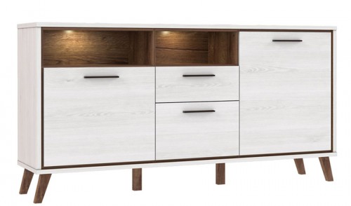 Комод MVNK231B-C138 MALVIN Forte дуб снежный / дуб благородный