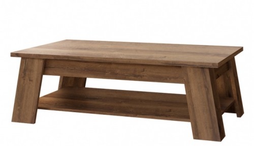 Стіл журнальний MVNT511-D53 MALVIN Forte дуб сніжний / дуб благородний