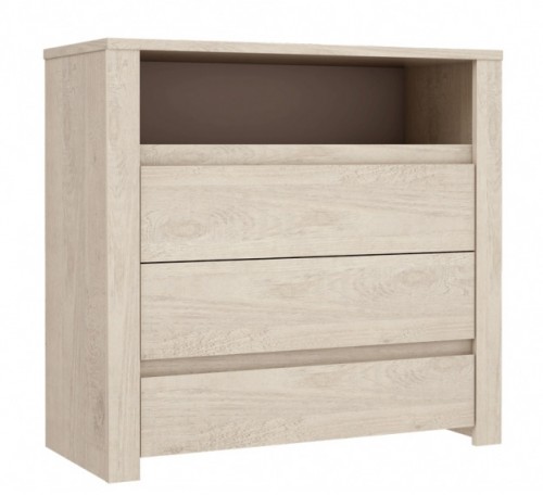 Комод EDSK211-C649 MEDANOS Forte сосна белая / базальт