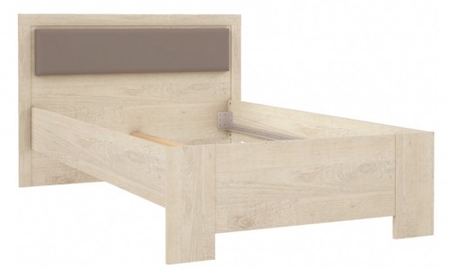 Кровать 120 EDSL1121-D43 MEDANOS Forte сосна белая / базальт