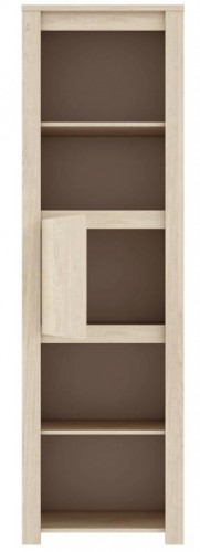 Стеллаж EDSR711-C649 MEDANOS Forte сосна белая / базальт