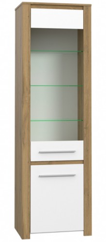 Витрина RGGV712-C730 RAHISI Forte дуб старинный / белый