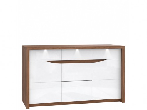 Комод STZK231B-J34 SAINT TROPEZ Forte дуб сангалло/белый глянец