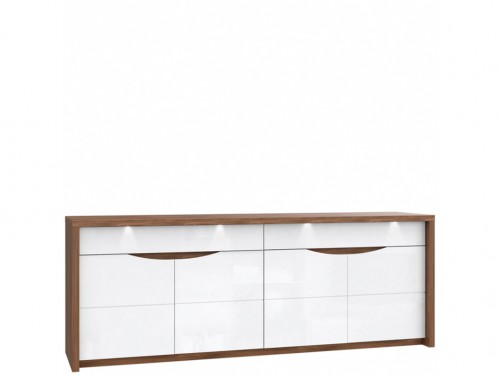 Комод STZK241B-J34 SAINT TROPEZ Forte дуб сангалло/белый глянец