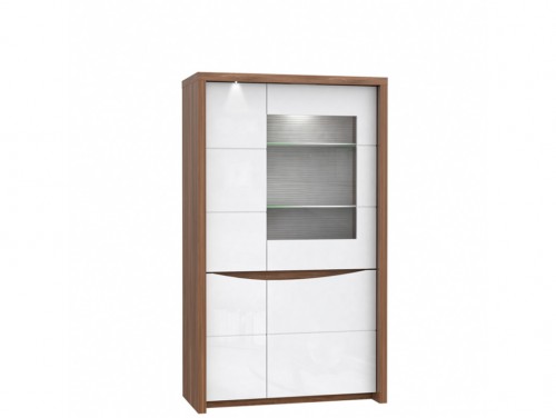 Витрина правая STZV621RB-J34 SAINT TROPEZ Forte дуб сангалло/белый глянец