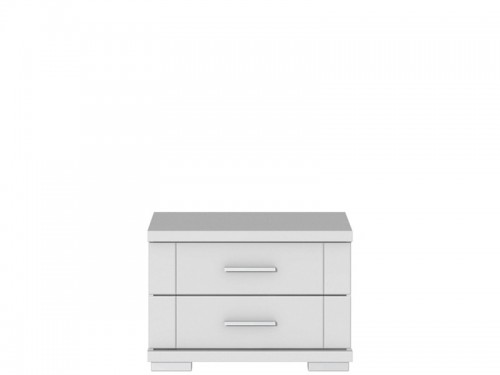 Тумба приліжкова SNWK02-C50 SNOW Forte білий uni матовий / білий матовий