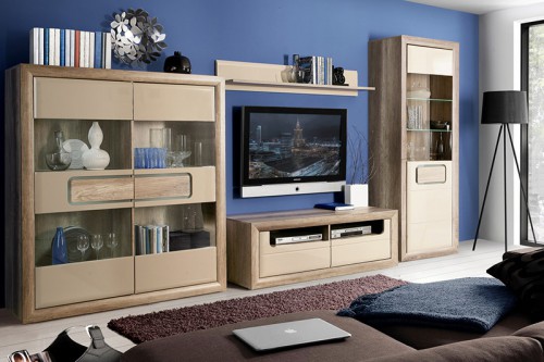 Вітальня TIZIANO Forte дуб антічнийбежевий глянець