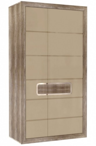 Шкаф TZS721R-P82 TIZIANO Forte дуб античный / бежевый глянец