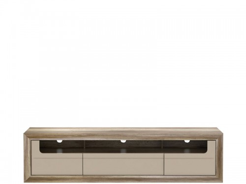 Тумба ТВ TZT13-P82 TIZIANO Forte дуб античный / бежевый глянец