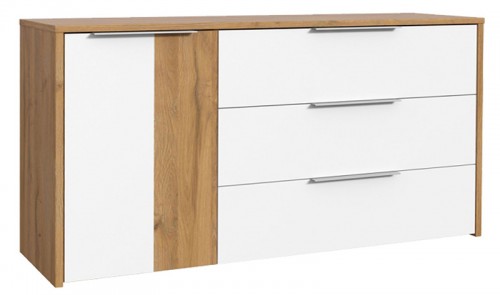 Комод RIBK221-C530 VERENICE Forte дуб старинный / белый