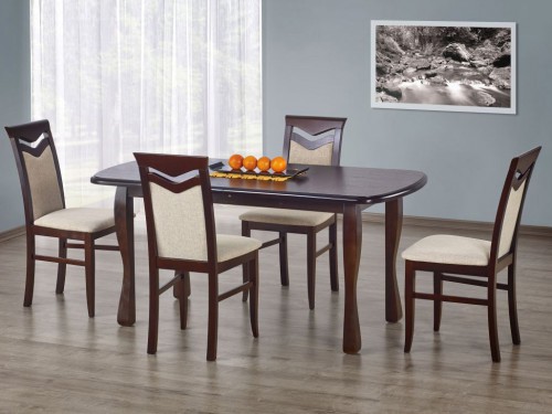 Обідній стіл Halmar Henryk 160-200x80x75 Темний горіх
