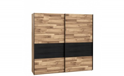 Шкаф купе RCQS92411-C795 Jakobina Forte Черный / Дуб деревянный