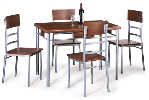 Комплект обеденный Signal Play (стол + 4 стула) Орех