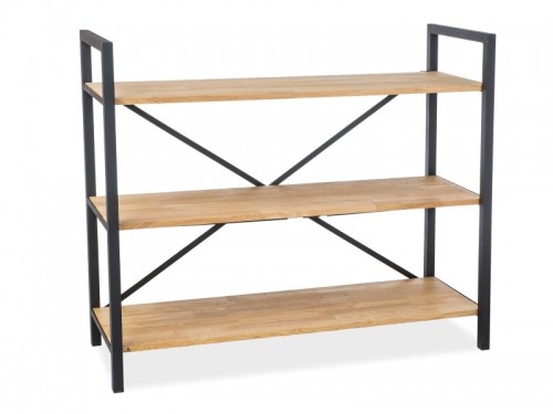 Стелаж Signal Loras R3 Дуб/Чорний