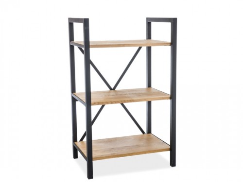 Стелаж Signal Loras R4 Дуб/Чорний