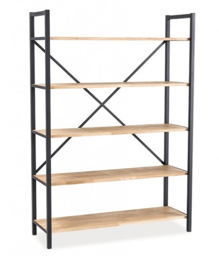 Стелаж Signal Loras R1 Дуб/Чорний