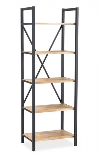 Стелаж Signal Loras R2 Дуб/Чорний